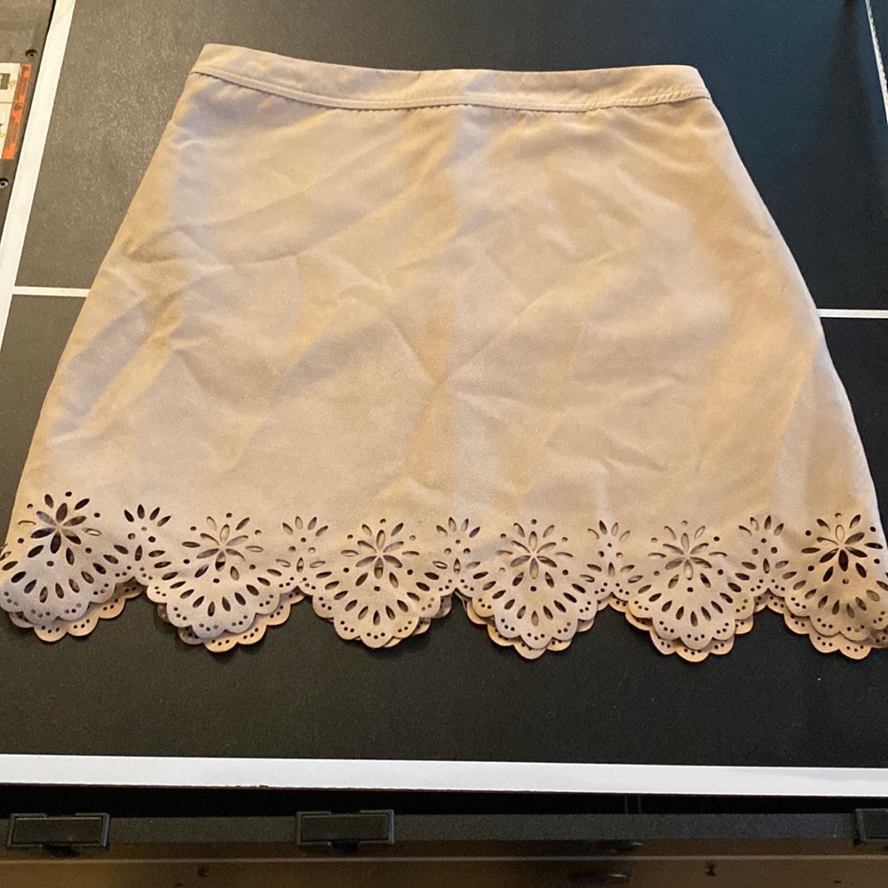 Hollister suede like mini skirt Boho  like new
